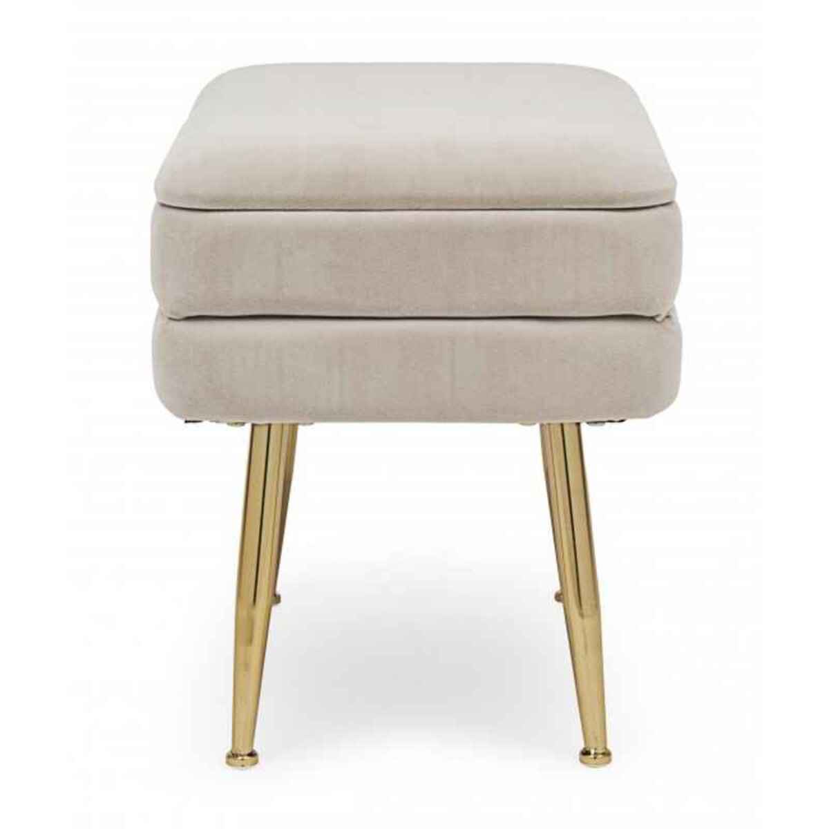 PANCA CONTENITORE PAVLINA BEIGE 50X35X42 cm