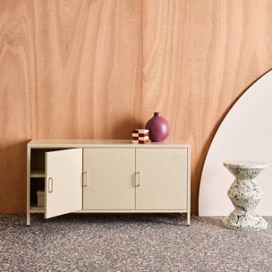 Meuble TV industriel métal 3 portes 120cm ALABAMA