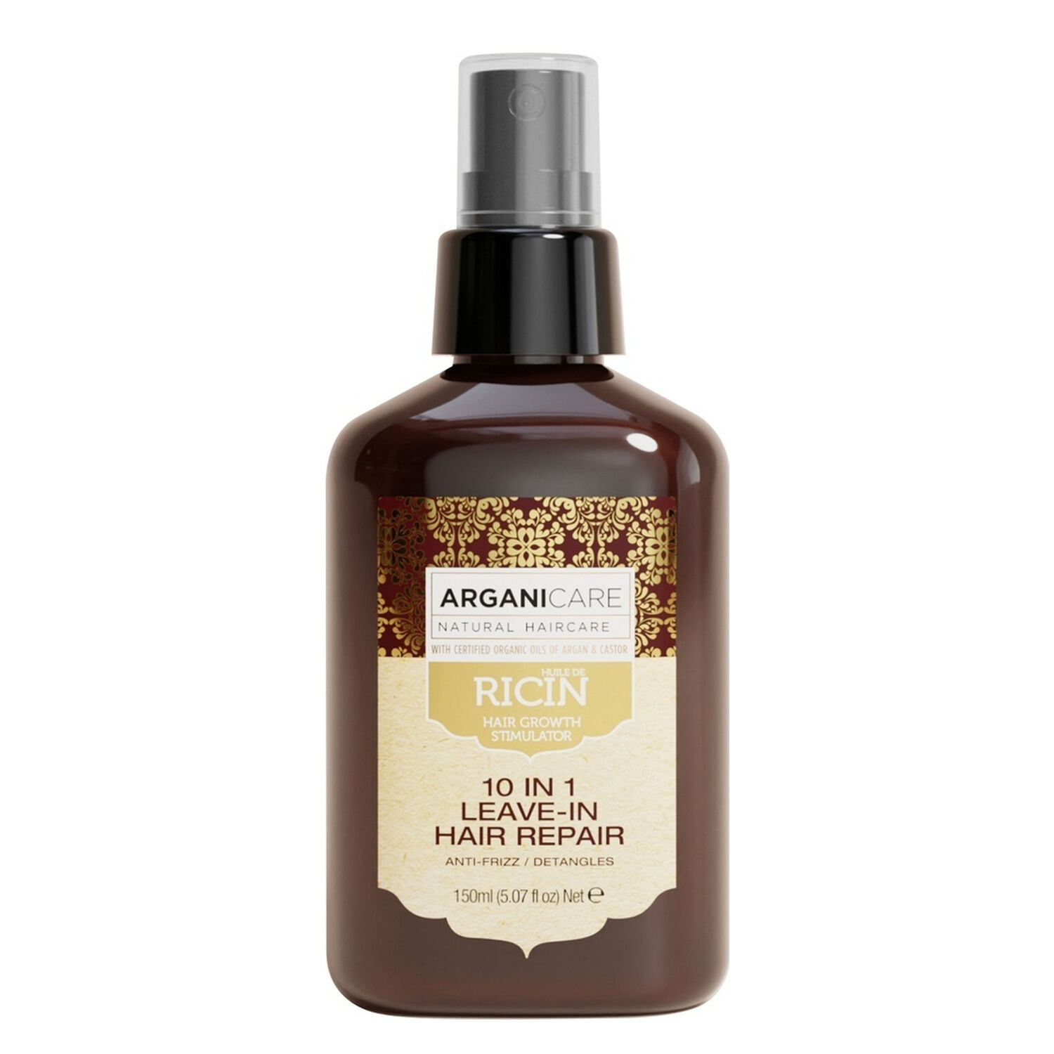Huile de Ricin - Spray Réparateur 10-en-1 sans-Rinçage 150 ml
