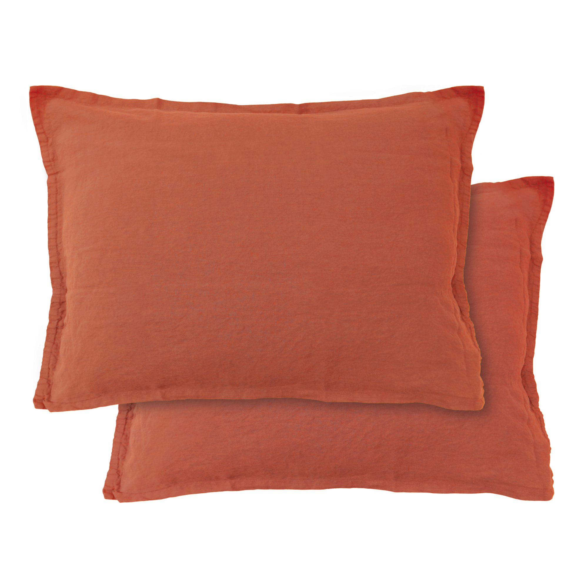 Parure de lit unie en lin Taies rectangulaires, PASSION LIN