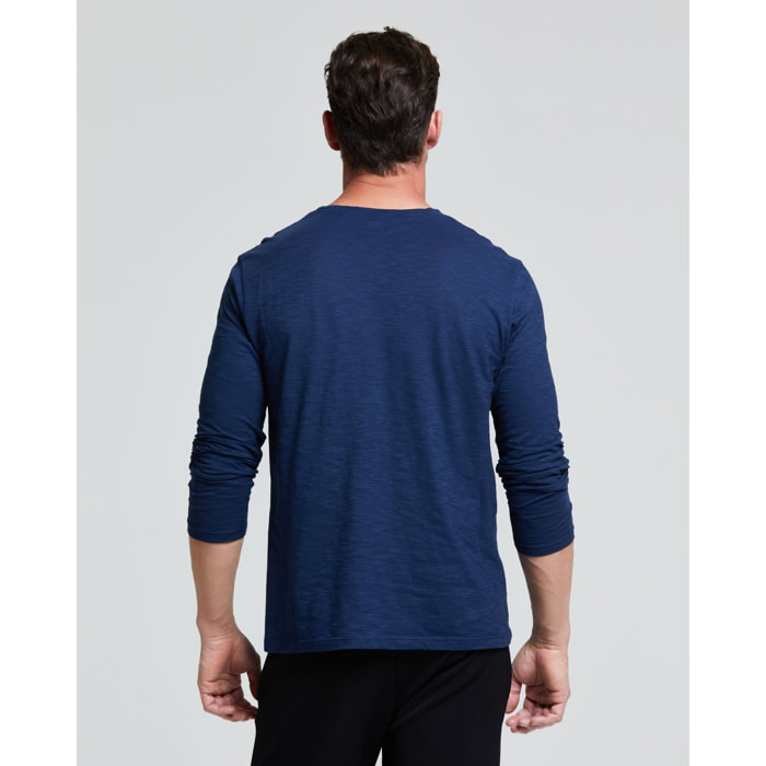 MAGLIA UOMO MANICA LUNGA COTONE FIAMMATO