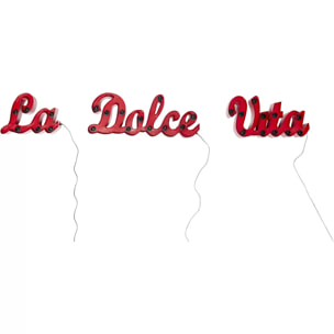 Applique murale La Dolce Vita rouge Kare Design