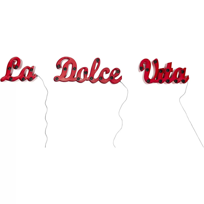 Applique murale La Dolce Vita rouge Kare Design