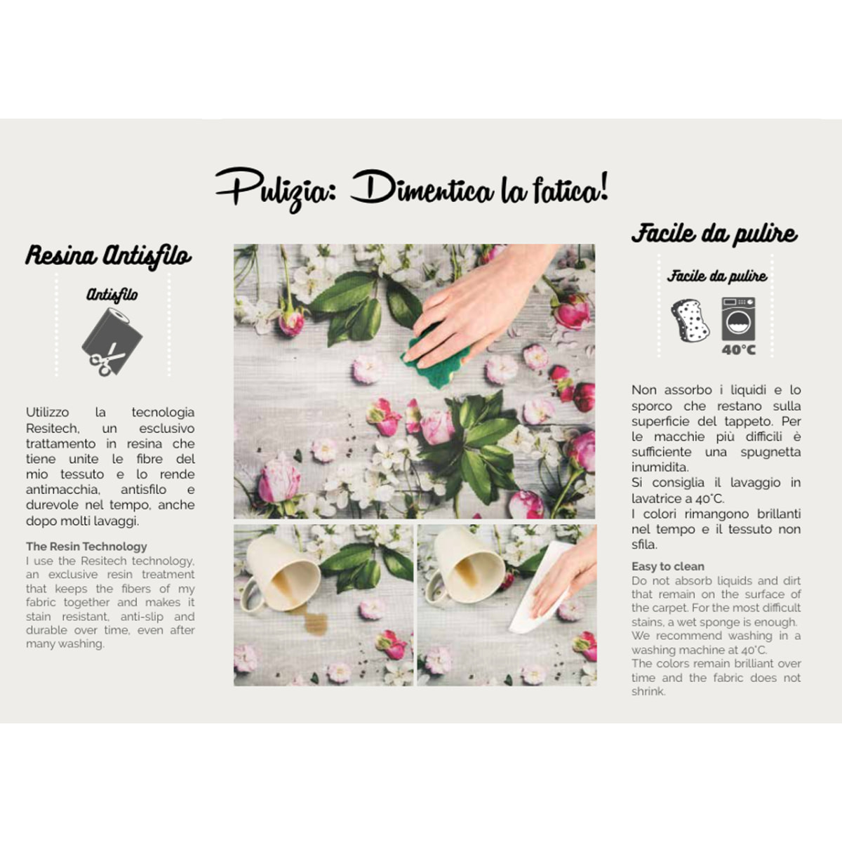 Tappeto Passatoia Cucina Sprinty Disegno Zagara