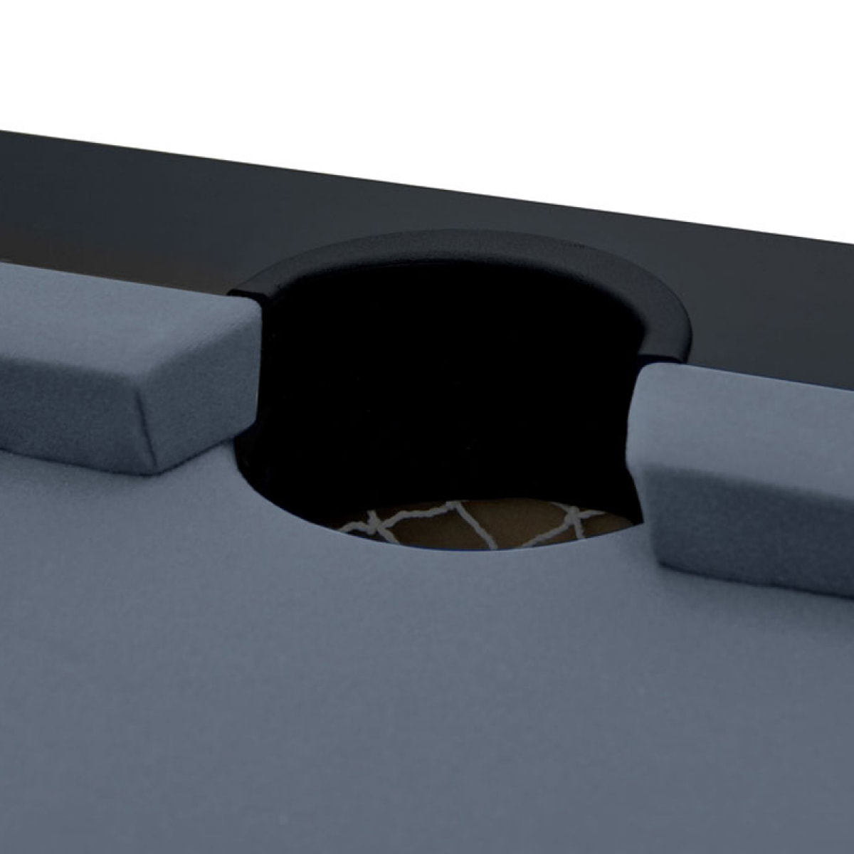 Table de billard convertible noire tapis gris - Eddie
