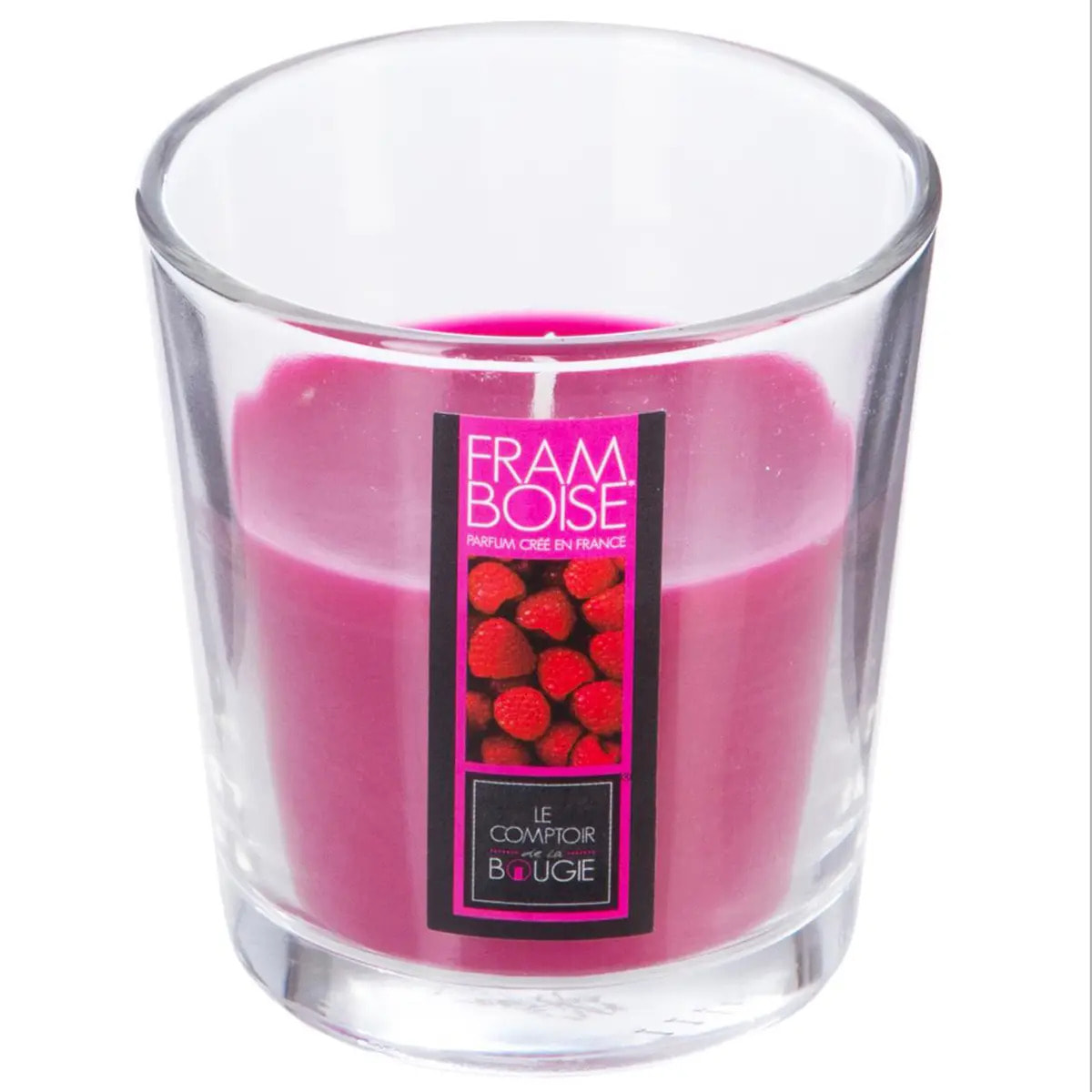 Bougie parfumée framboise 90g