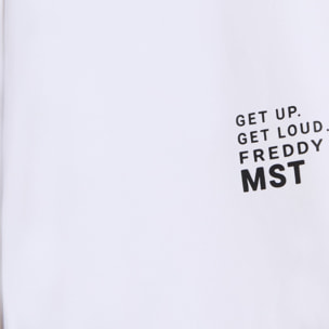 Pantaloni sportivi wide leg cropped con grafica FREDDY MST