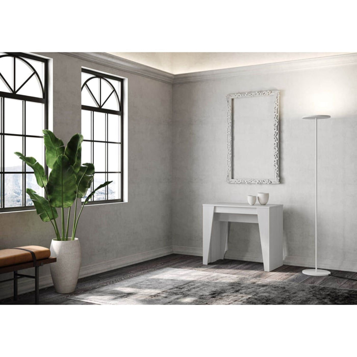 Consolle allungabile 90x48/308 cm Anvar Bianco Frassino