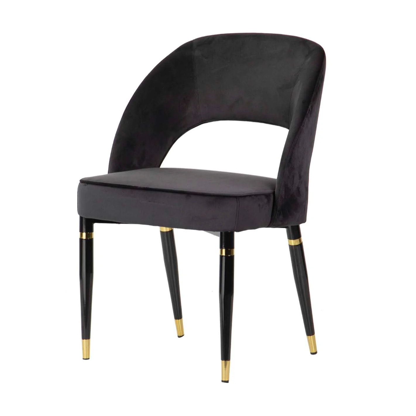 Silla Velvet Negro Houston 56x58x83 Cm