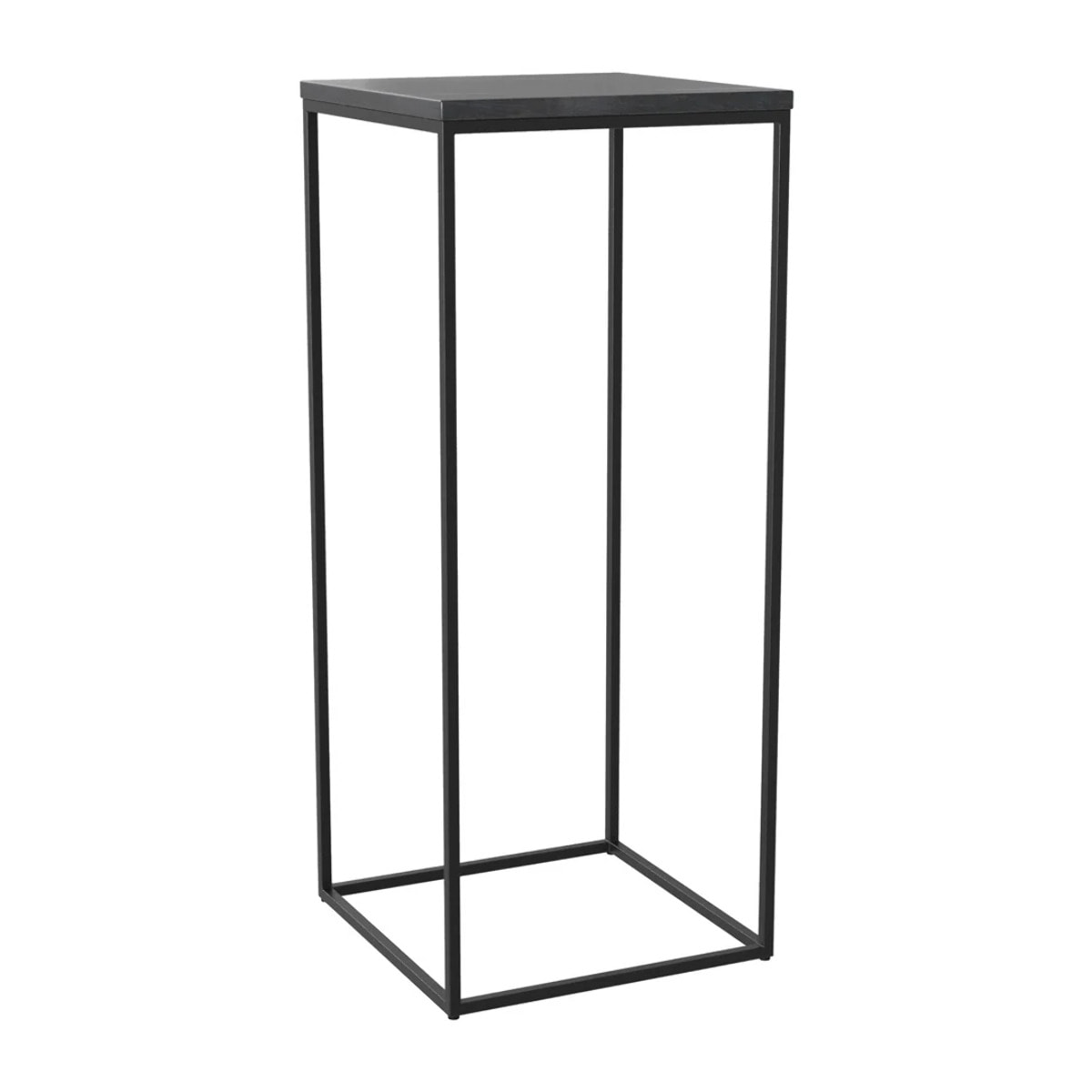 Sellette noire en marbre et pieds en métal - Floki