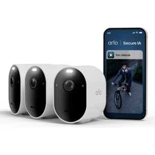 Caméra de surveillance ARLO Pack de 3 caméras 2K+ extérieur Pro6