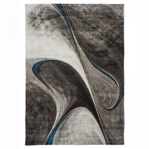 Tapis moderne Tavo avec motif de gouttes d'eau