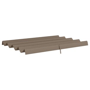 Toile de rechange pour pergola rétractable 3 x 2,15 m polyester haute densité 180 g/m² anti-UV30+ taupe