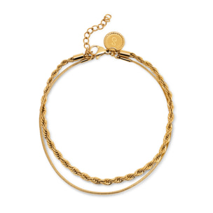Pulsera Nautic Acero Baño Oro