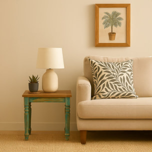 Tavolo da pranzo quadrato in mango naturale 80x80x77 - Salento