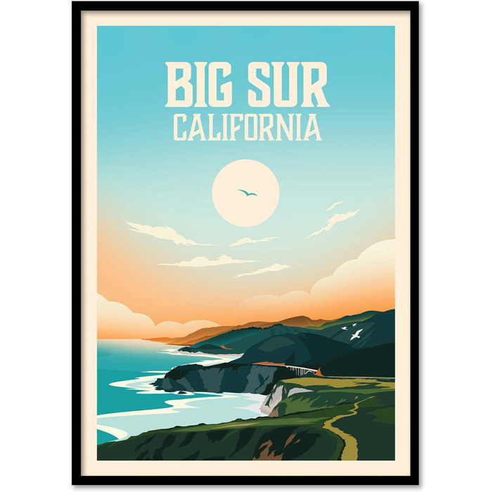 Affiche - Big Sur California - Studio Inception