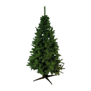 Albero di Natale Tinsel, Pino artificiale, Albero effetto reale, Alberello natalizio, Made in Italy, 150x150 h250 cm, Verde