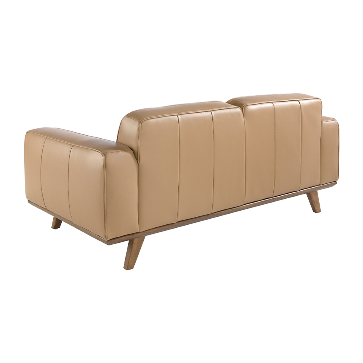 Sofá 2 plazas en piel de vacuno 181x95x78cm