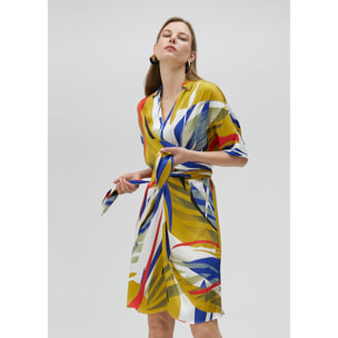 Vestito corto con stampa