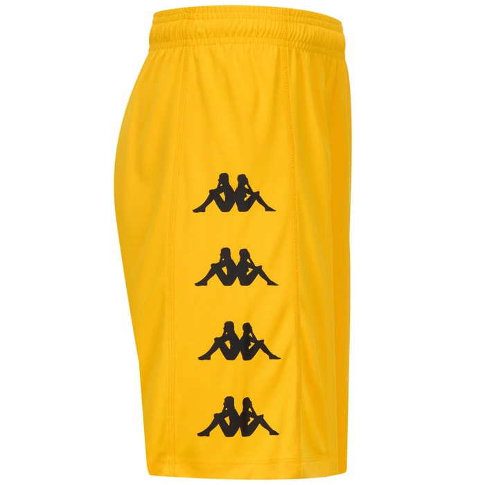 Pantaloni Corti Kappa Uomo Kappa4Football Durchet Giallo