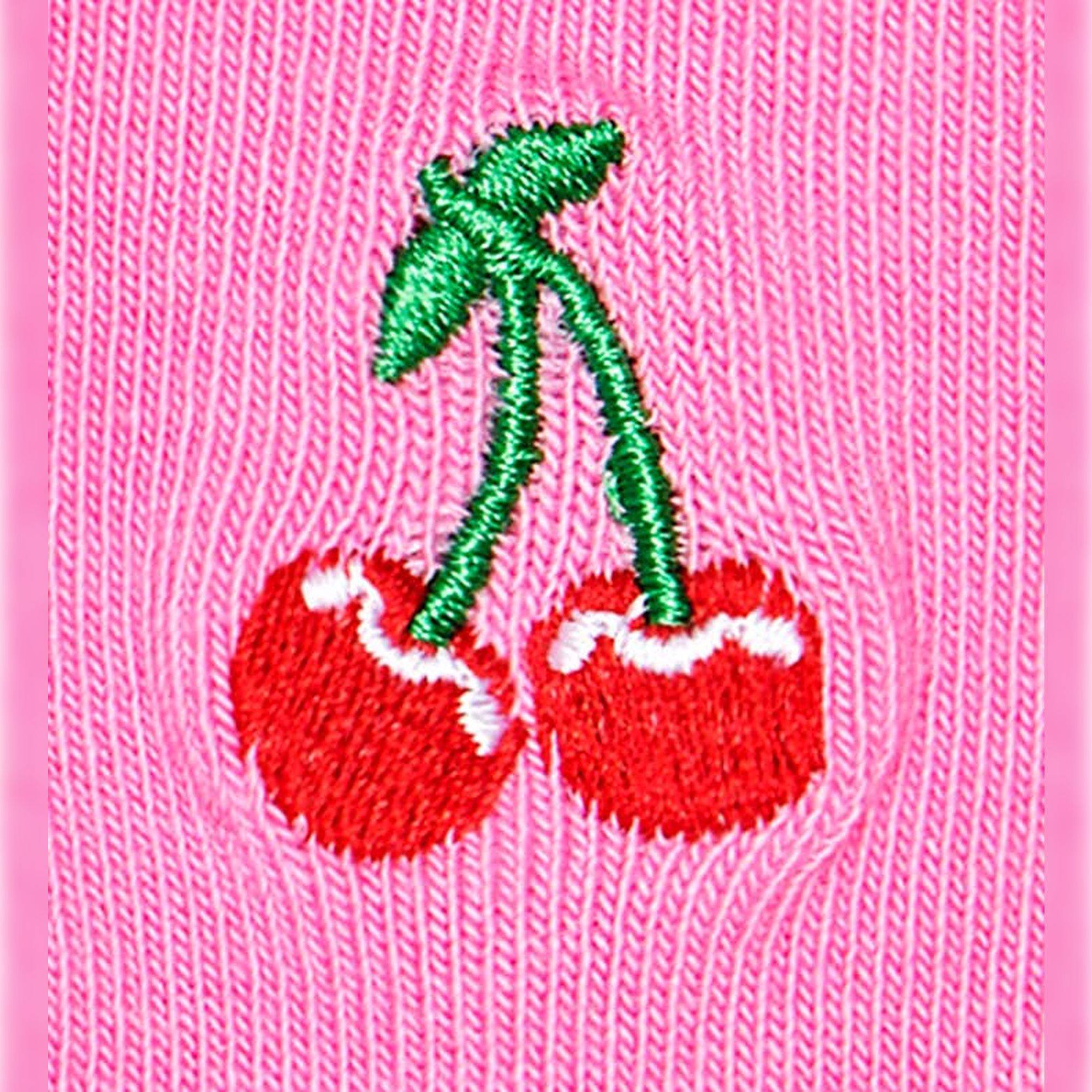 Calcetines kids cherry embroidery