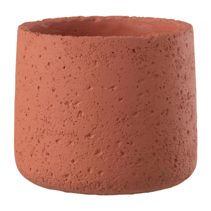 J-Line cache-pot Potine - ciment - terracotta - 2 pièces - Ø 14 cm