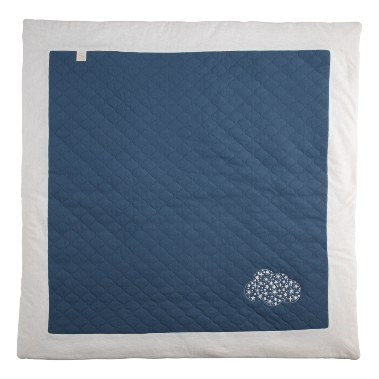 Grand tapis de jeu en coton matelassé