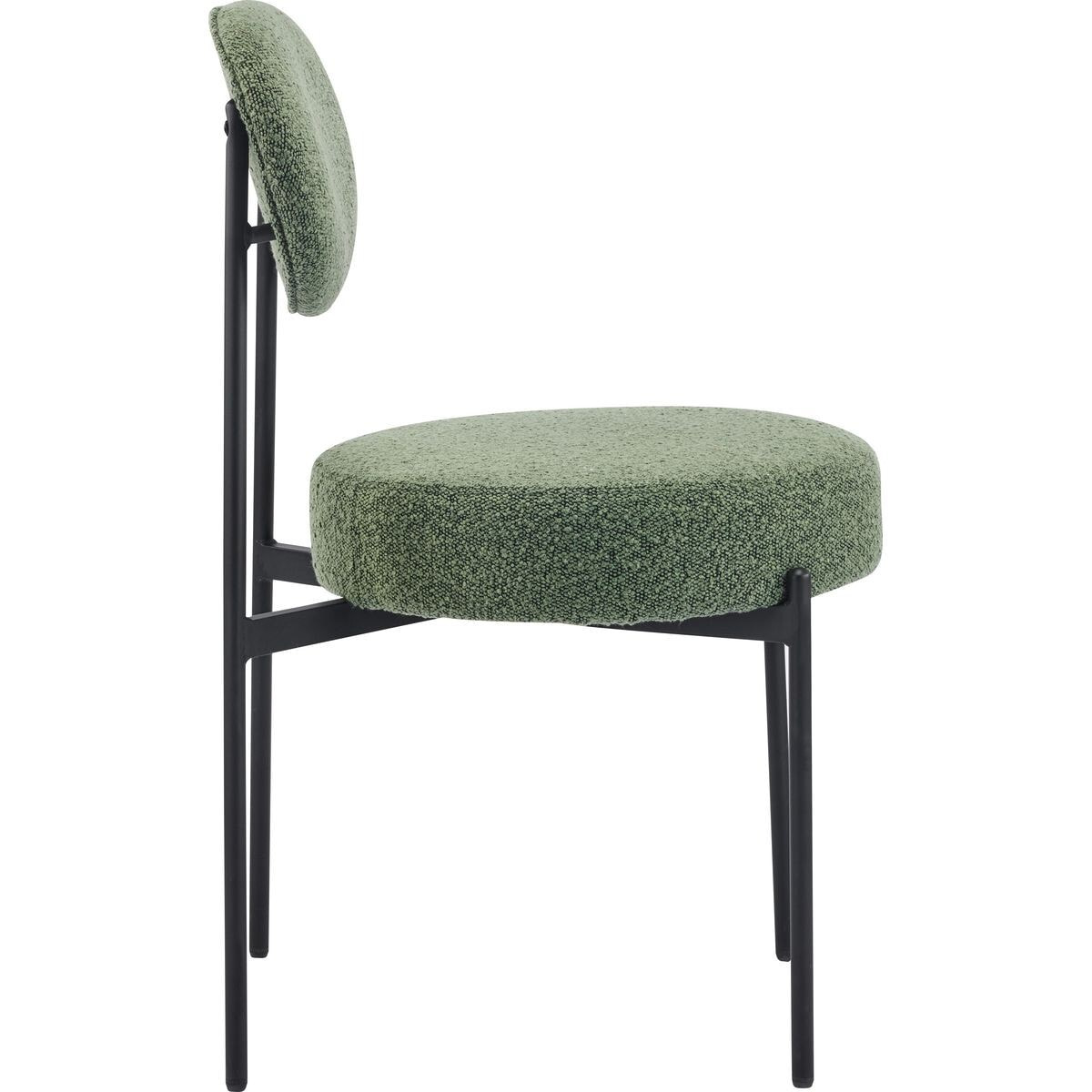 Lot de 2 chaises en tissu bouclé - EVORA