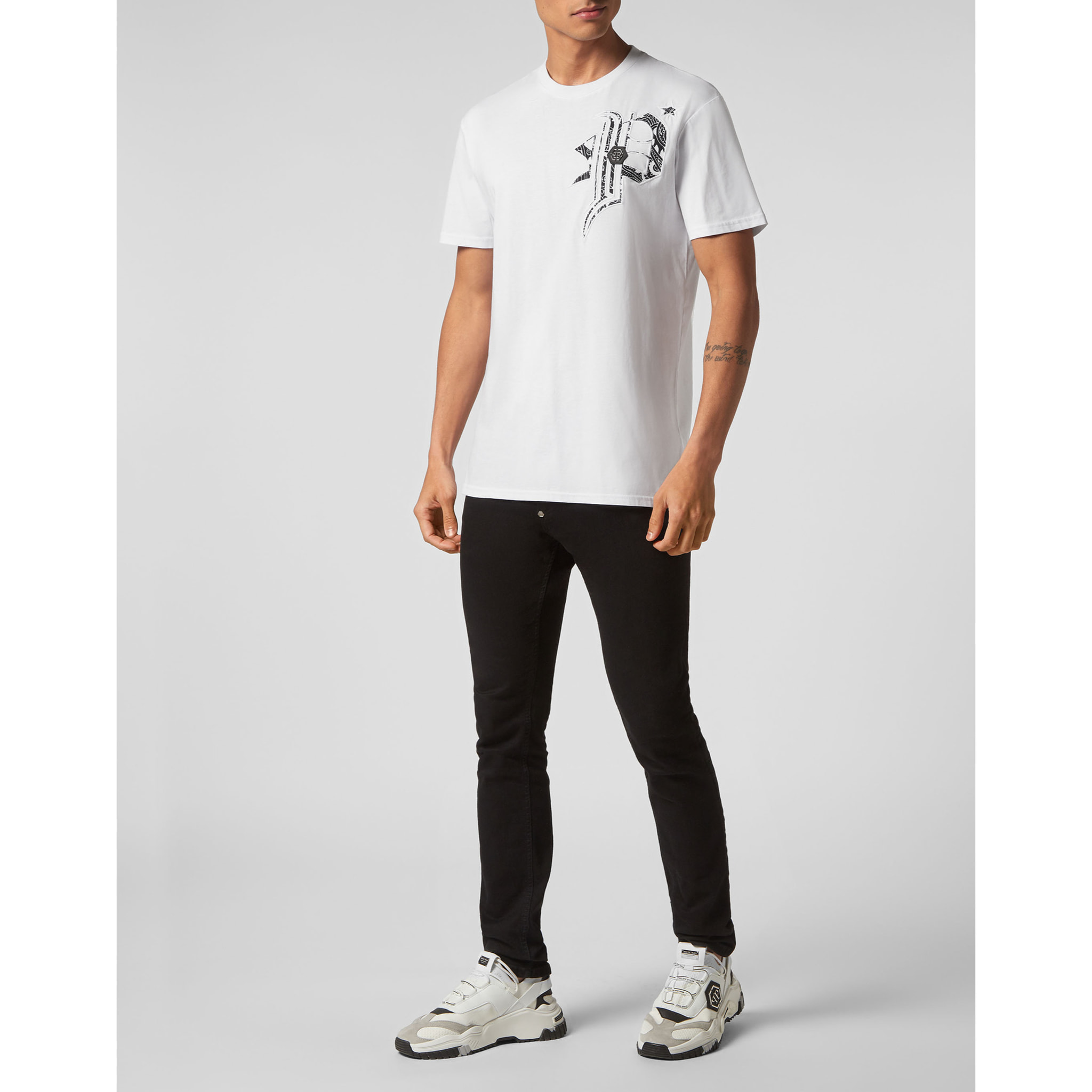 PHILIPP PLEIN T-Shirt Round Neck GOTHIC PLEIN