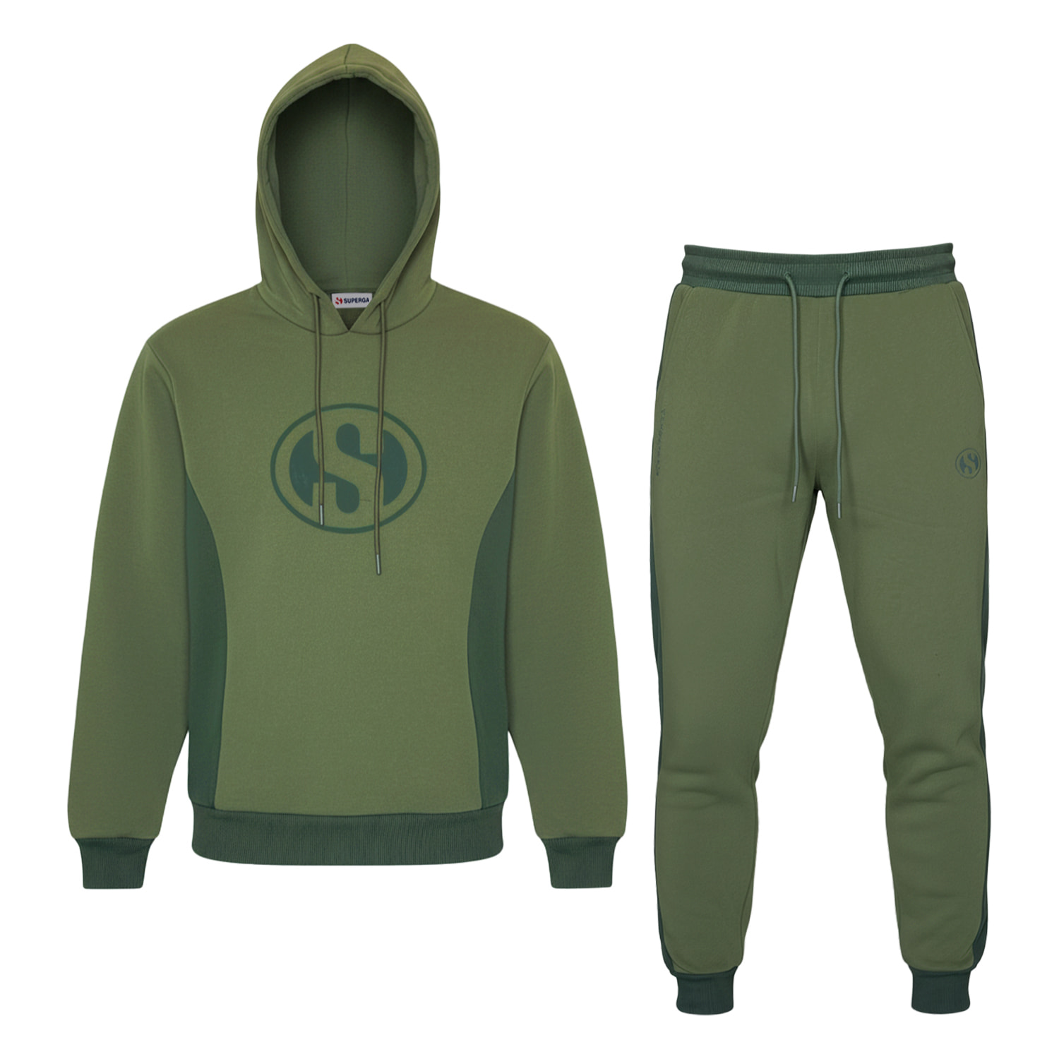 Tuta Uomo SUPERGA Cotone Felpato Cappuccio