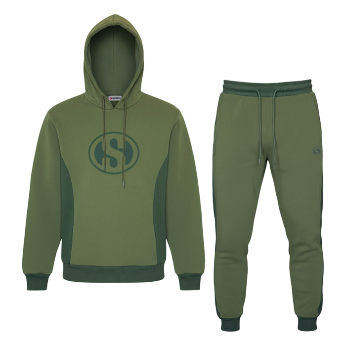 Tuta Uomo SUPERGA Cotone Felpato Cappuccio