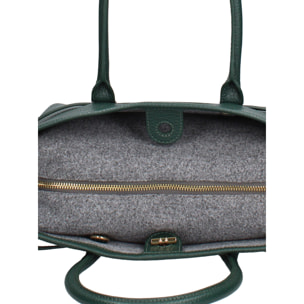 Borsa a mano da donna Made in Italy - Modello Valoria Nova - 100% pelle - 28.0 x 20.0 x 13.0 cm