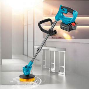 Spazzola per la pulizia elettrica con 3 testine e altezza regolabile.