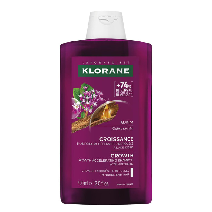 Croissance - Shampoing Accélérateur de Pousse à l'Adénosine et à la Quinine