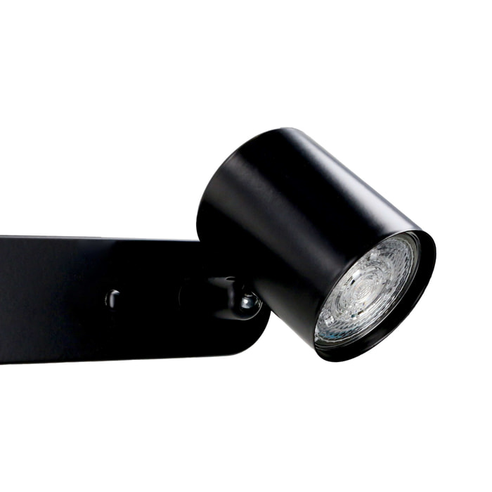 FORLIGHT Keeper Double proyector doble para boombilla GU10 en color negro