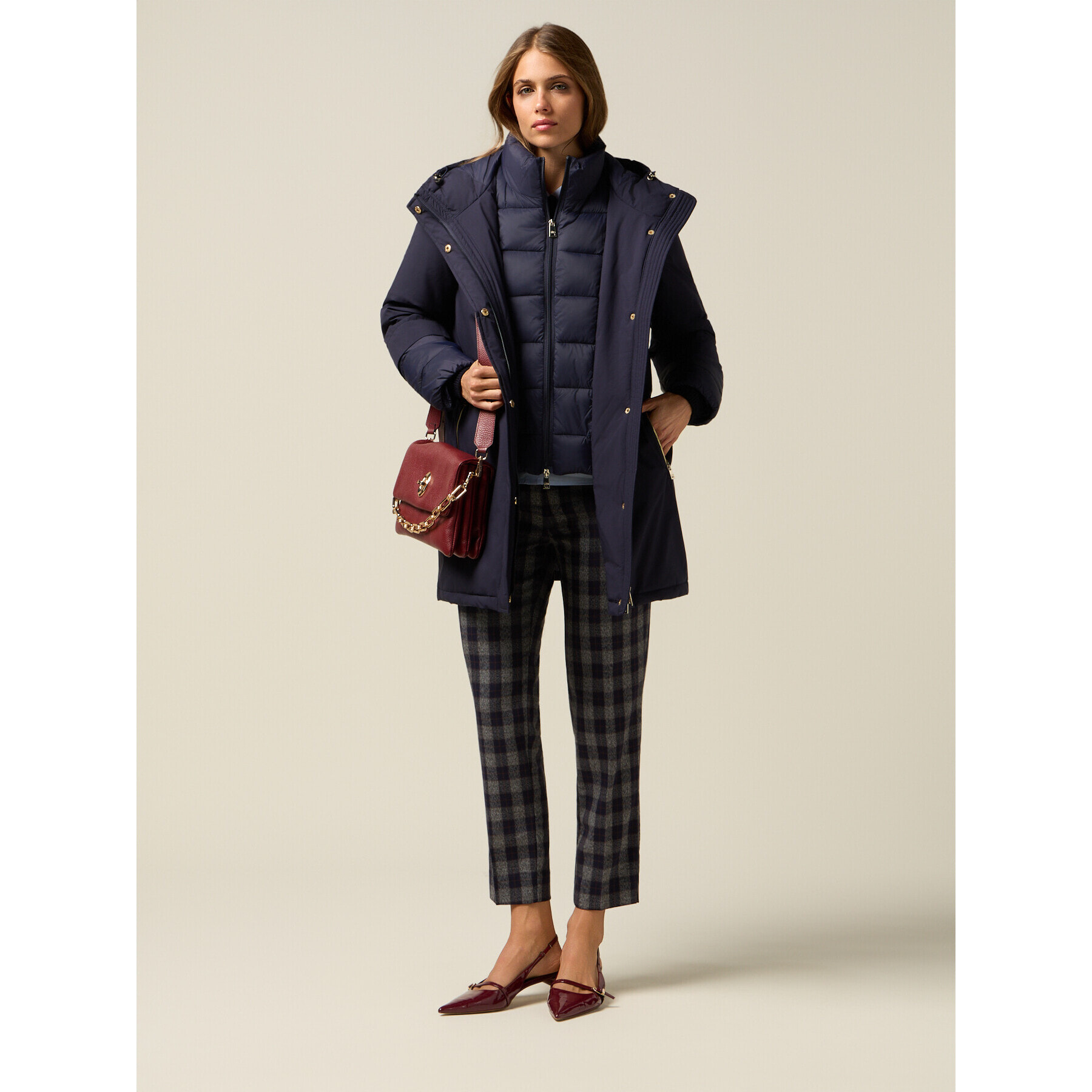 Oltre - Parka combinado - Azul