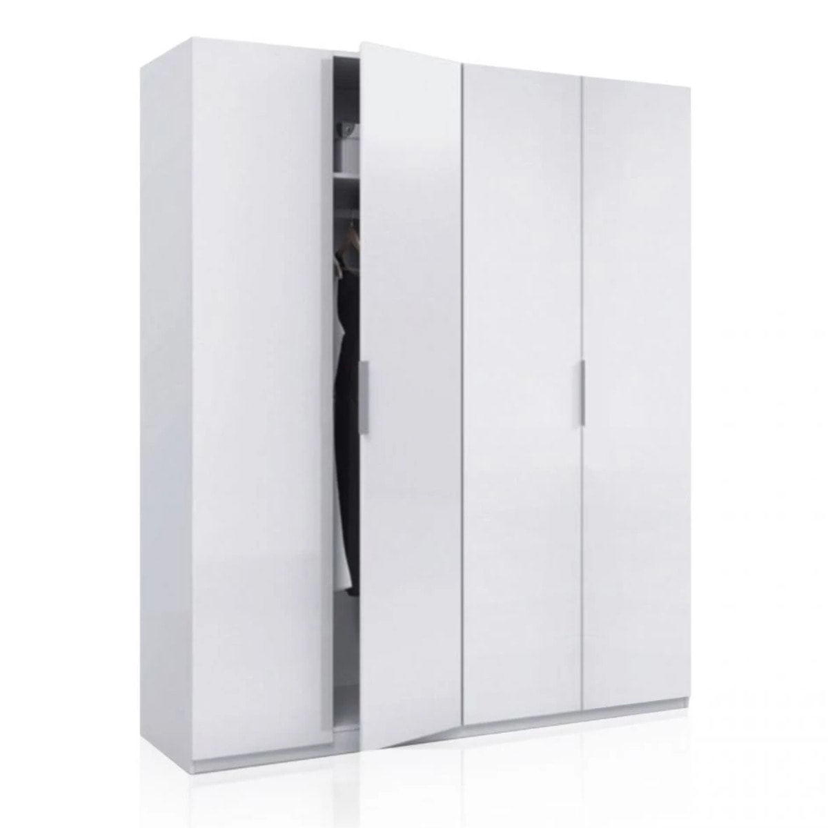 Armario Belar 4 puertas Blanco Brillo
