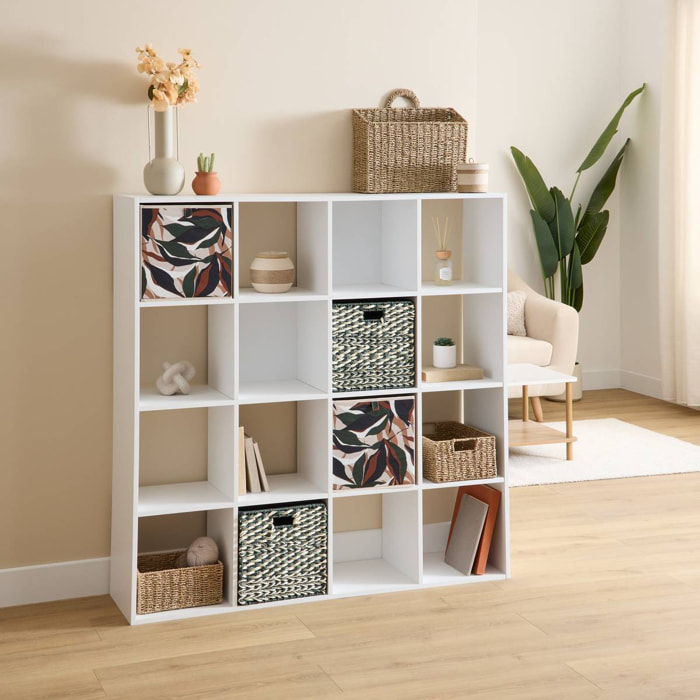 Étagère Mix'N Modul 16 cases carré blanc