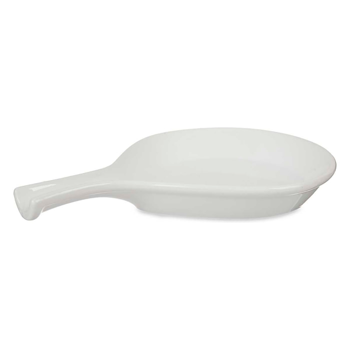REPOSACUCHARAS PORCELANA BLANCA 29CM
