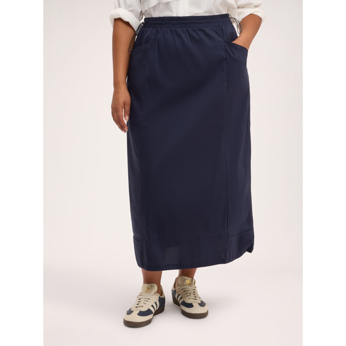 Fiorella Rubino - Gonna con coulisse in vita - Blu