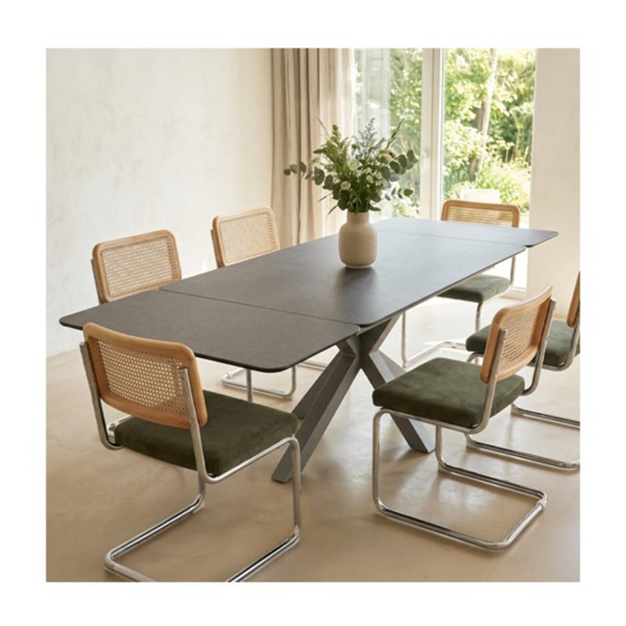 Table à manger extensible 8/10 couverts en céramique - STROMBOLI