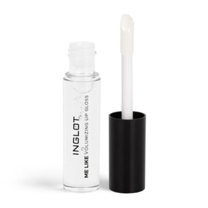 INGLOT Me Like Volumizing Lip Gloss Clear 62 Transparente, Gloss Efecto voluminizador, Hidratación duradera. 4.8ml