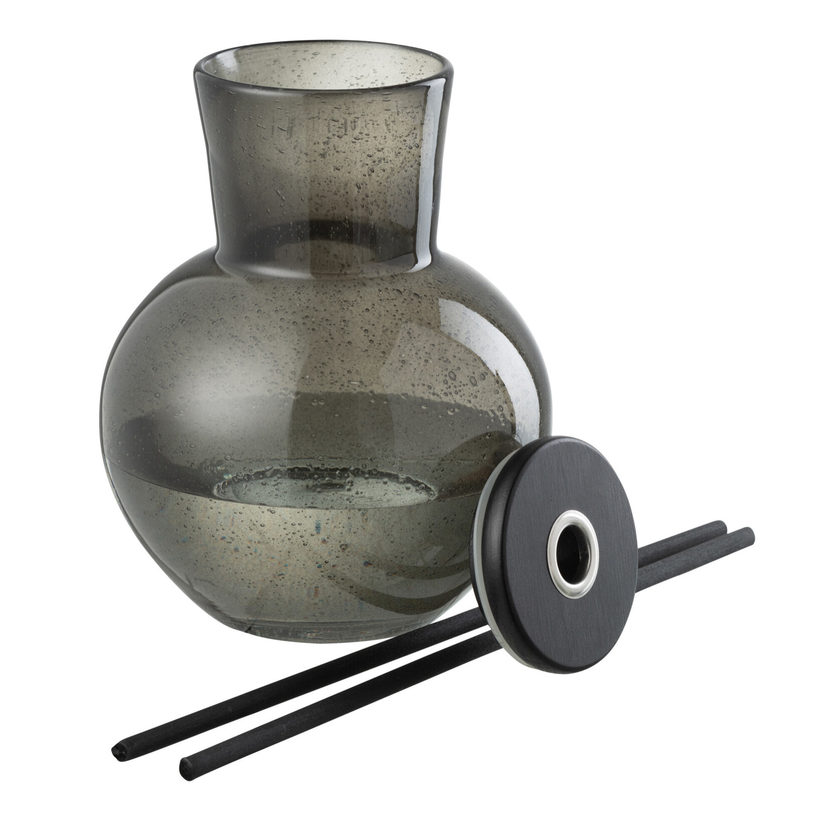 J-Line Bâtonnets parfumés Couvercle Olive & Frank Incense - verre - vert