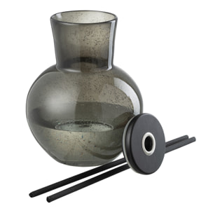 J-Line Bâtonnets parfumés Couvercle Olive & Frank Incense - verre - vert