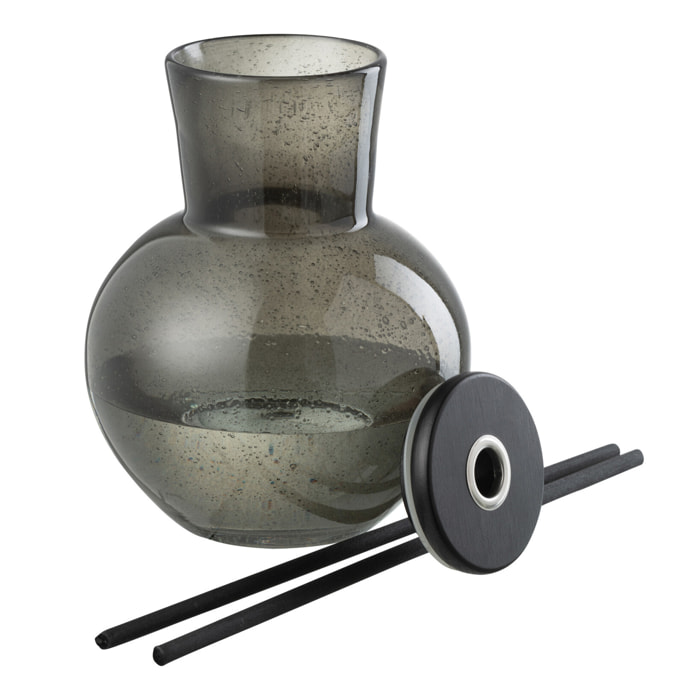 J-Line Bâtonnets parfumés Couvercle Olive & Frank Incense - verre - vert