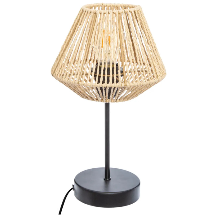 Lampe "Jily" beige H34cm