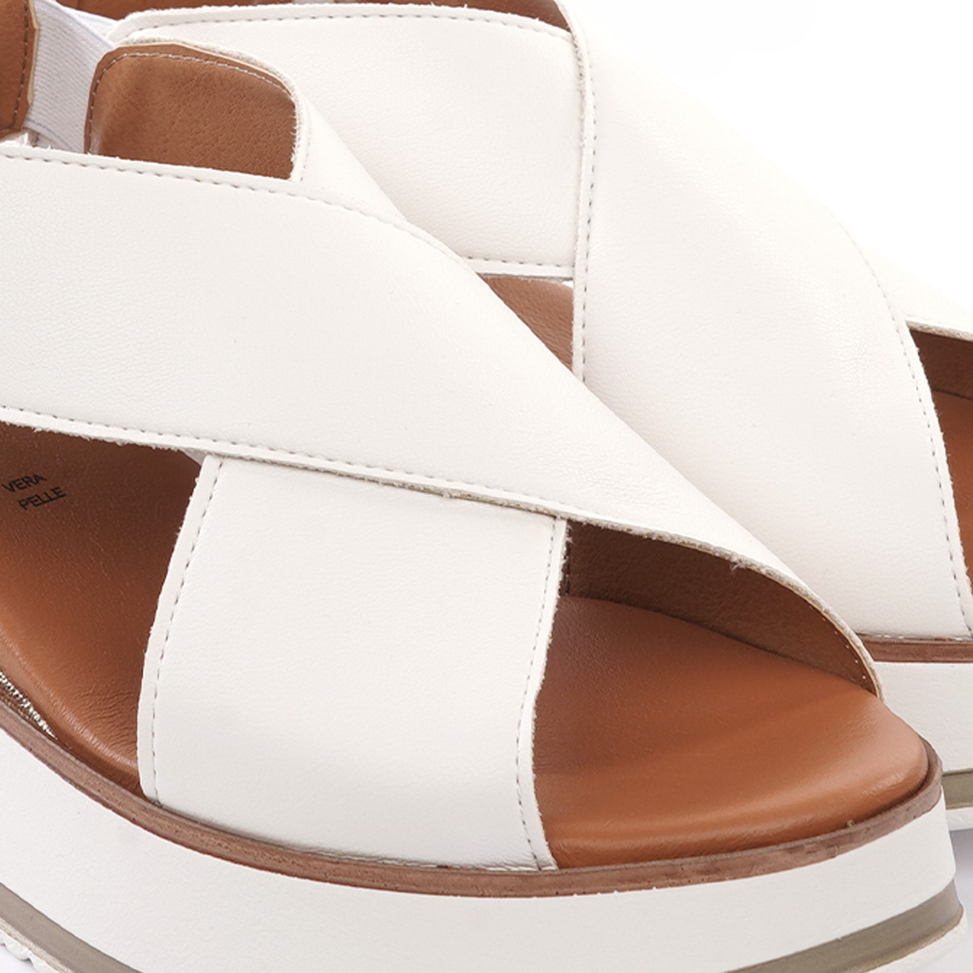 SANDALO ZEPPA INCROCIO BIANCO