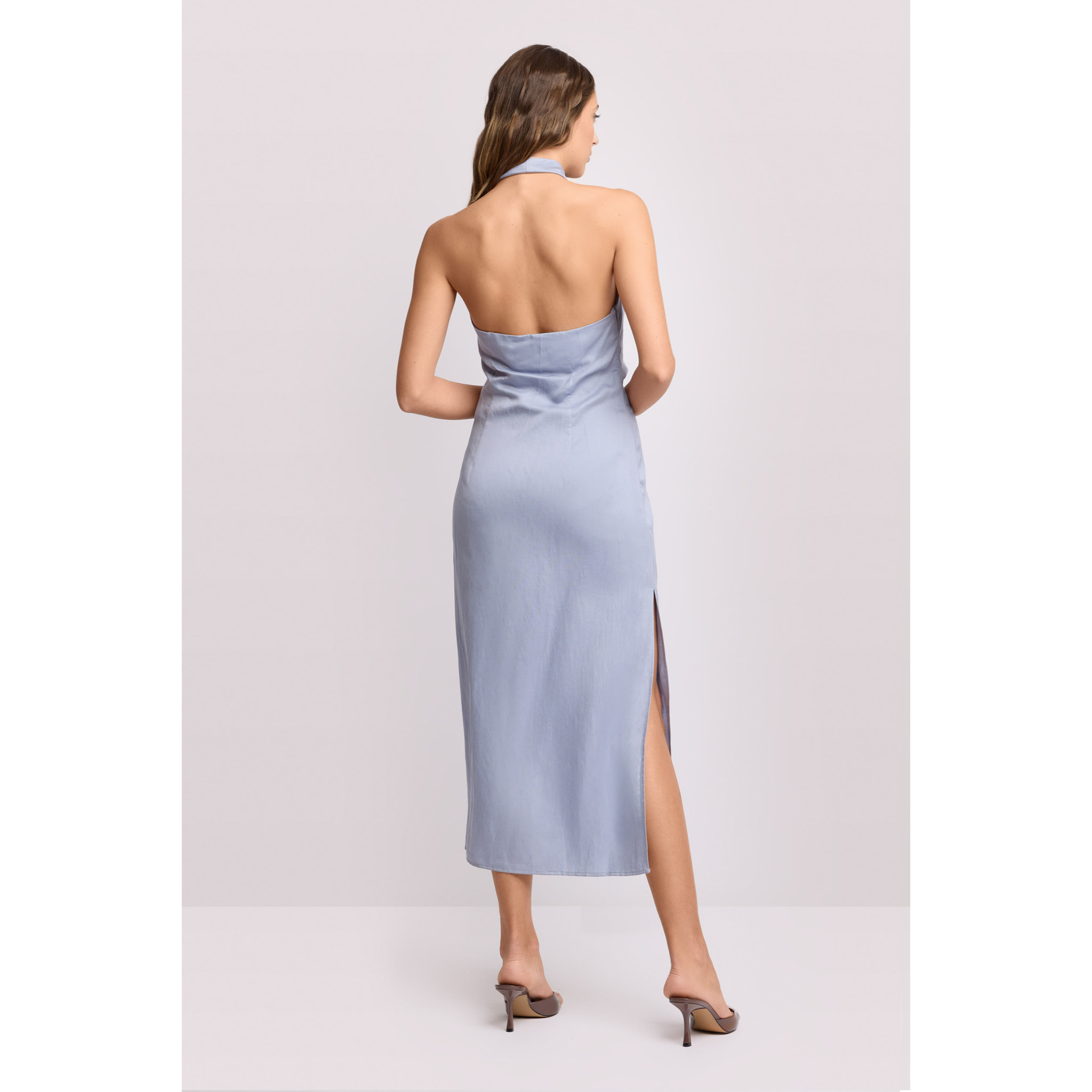 Kocca - Abito con scollo all'americana Donna, Tinta unita, Scollo a V