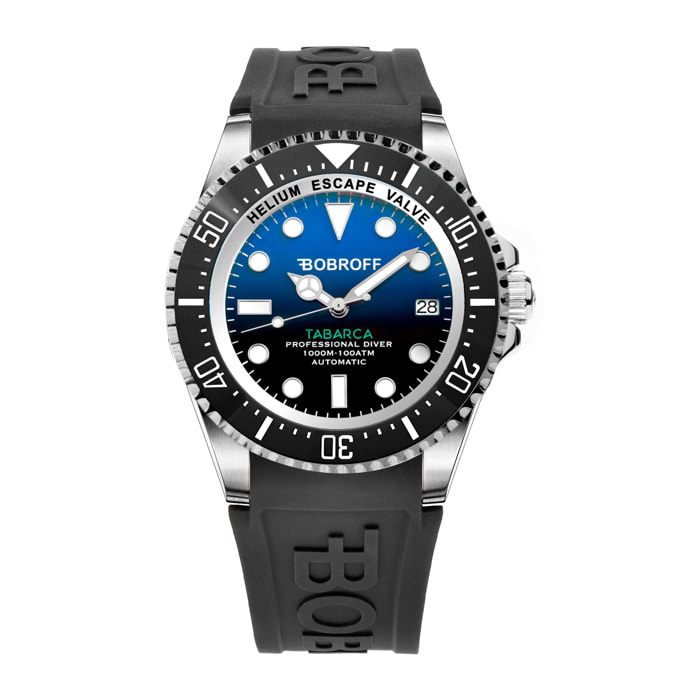 Reloj Bobroff BF0003-BFSTN Hombre Analogico Automatico con Correa de Caucho