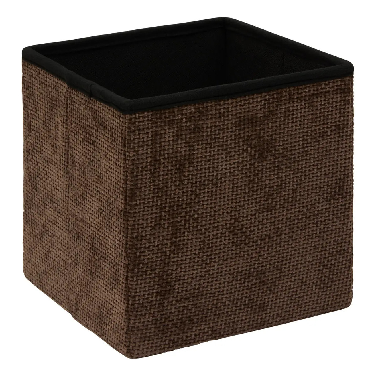 Pouf Mix'N Modul carré pliable 31x31cm marron